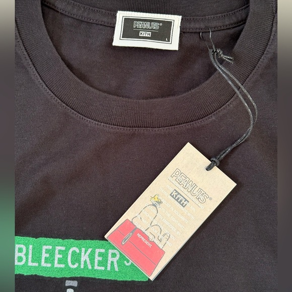 Men's KITH for Peanuts khm033401-001 Joe Cool Street Tee Black Sz L Large NEW - Picture 5 of 8